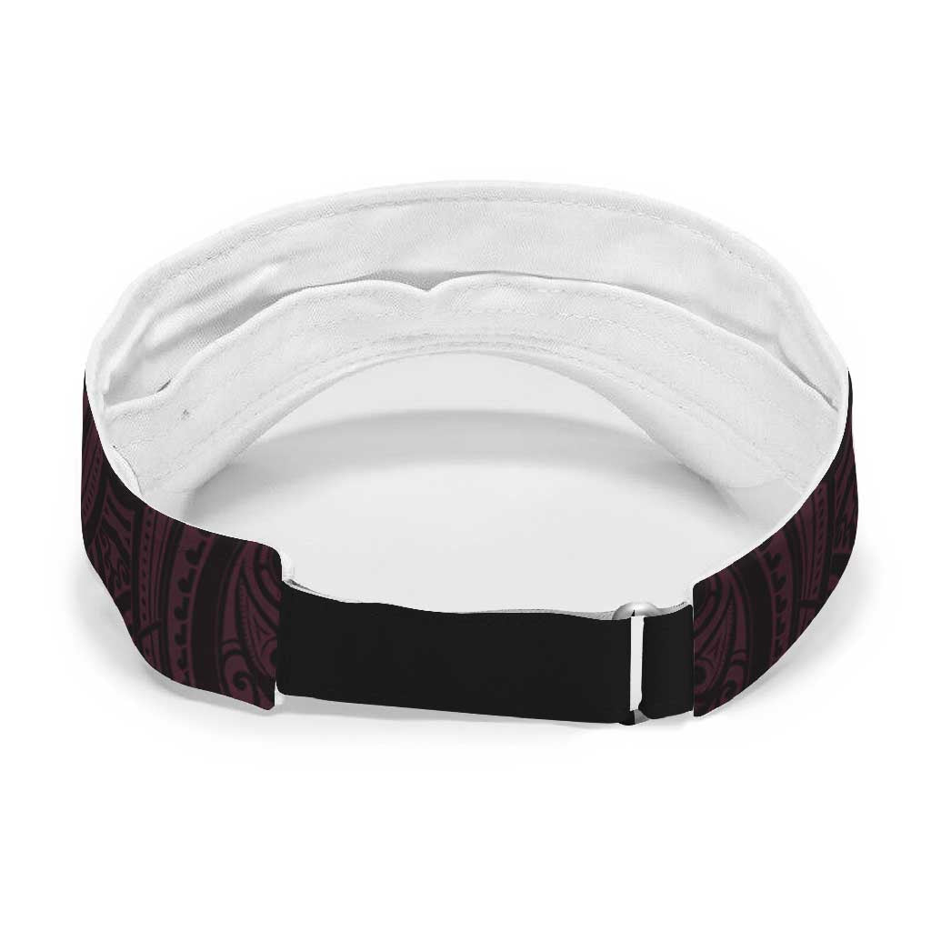 New Zealand Breast Cancer Support Sun Visor Cap Maori Butterfly Pink Ribbon Black Version