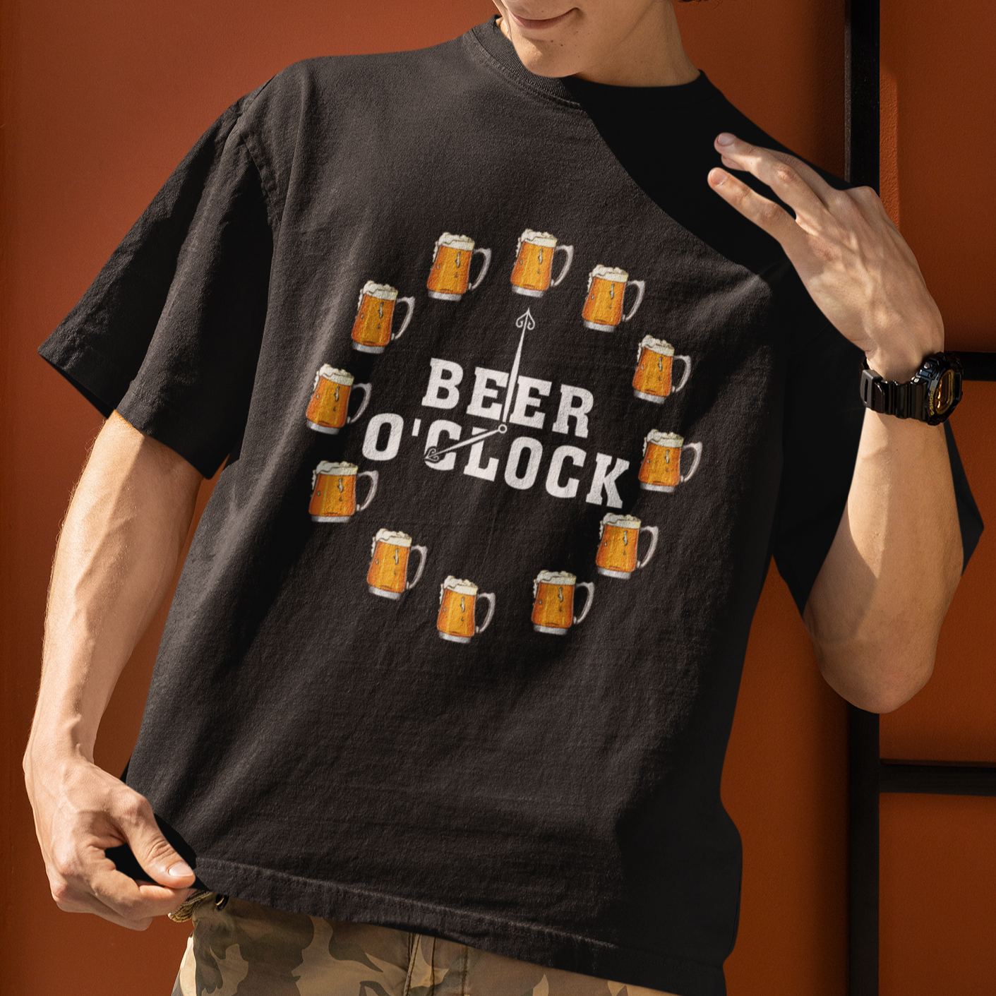 funny-drinking-t-shirt-beer-oclock-time-for-drinker