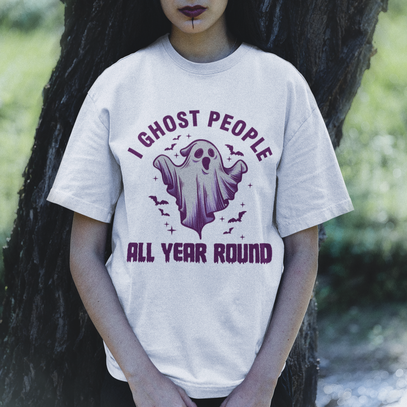 funny-boo-sheet-t-shirt-i-ghost-people-all-year-round-spooky-ghost-halloween-costume