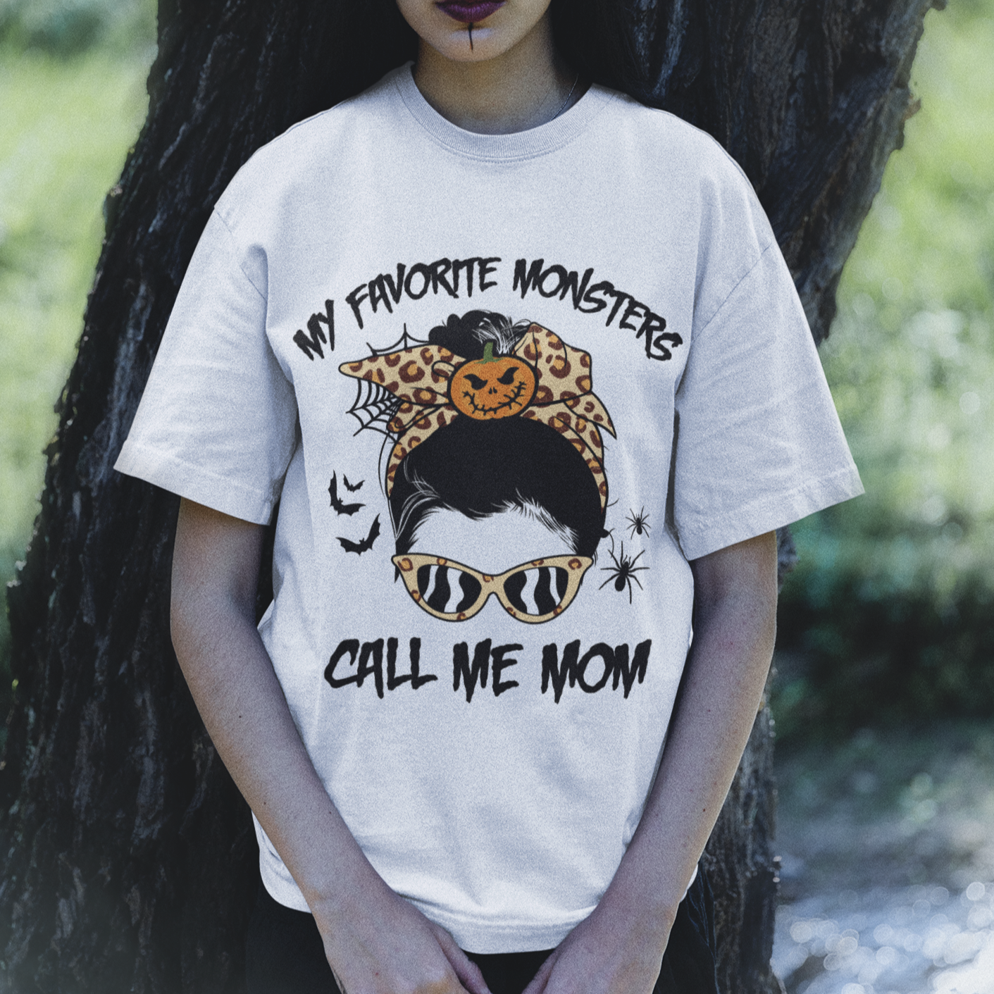 halloween-mom-t-shirt-my-favorite-monsters-call-me-mom-messy-bun-halloween-costume