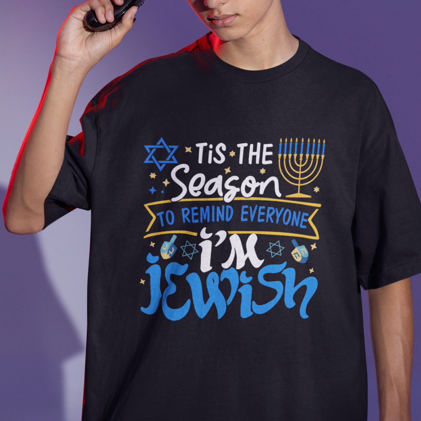 tis-the-season-to-remind-everyone-im-jewish-funny-hanukkah-t-shirt