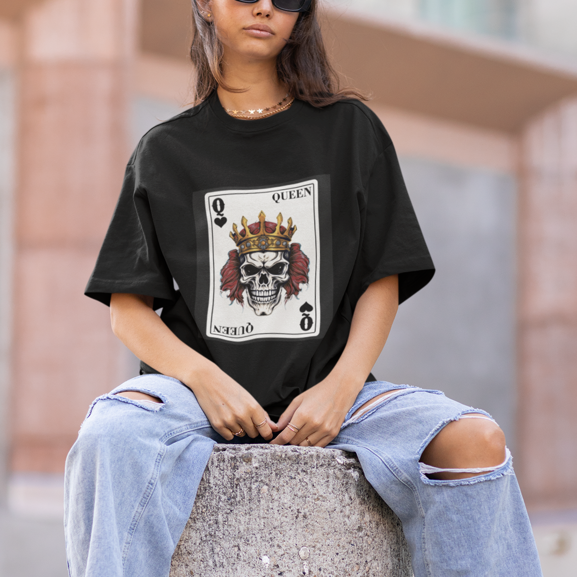 poker-t-shirt-couple-matching-22-card-queen-skull