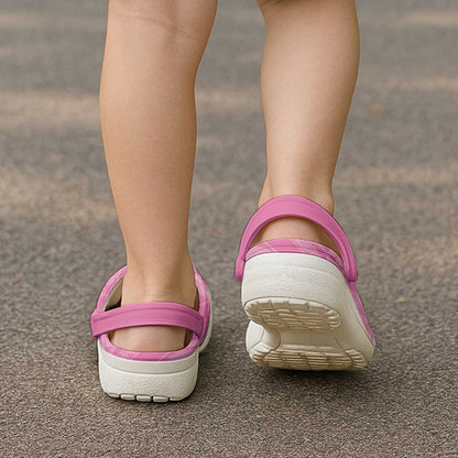 Polynesia Breast Cancer Support Clogs Shoes No One Fights Alone Turtle Ribbon Pink