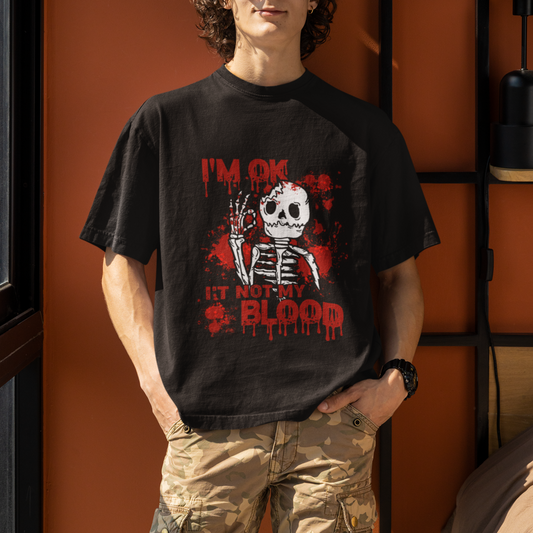 funny-skeleton-t-shirt-im-ok-its-not-my-blood-halloween-joke