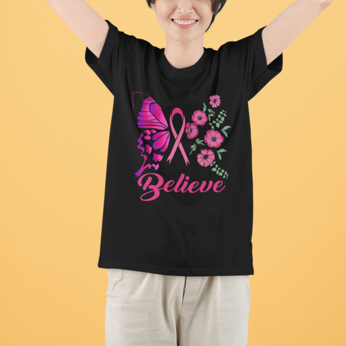 breast-cancer-awareness-t-shirt-believe-butterfly-flower-pink-ribbon-support-squad