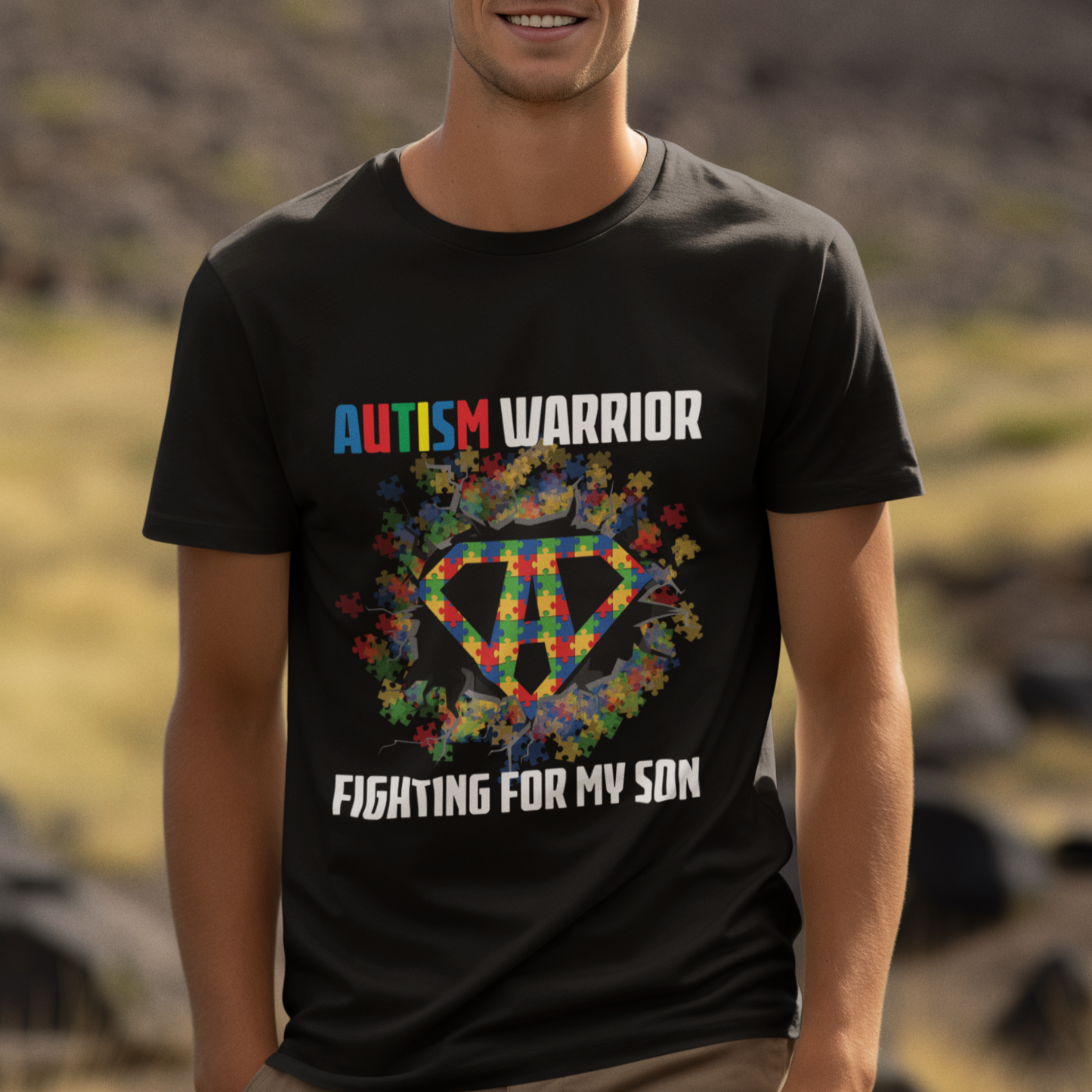 autism-warrior-fighting-for-my-son-mom-dad-parents-t-shirt