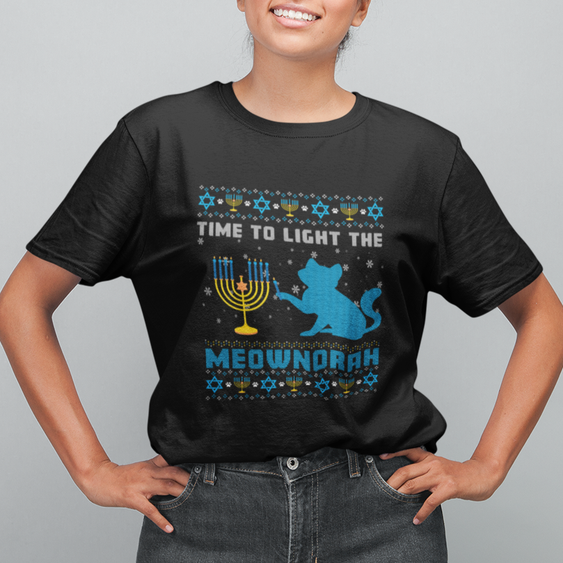 hanukkah-cat-t-shirt-light-the-meownorah-jewish-hanukkah-cat-menorah-chanukah