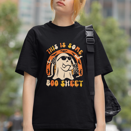 ghost-halloween-costume-t-shirt-funny-this-is-some-boo-sheet