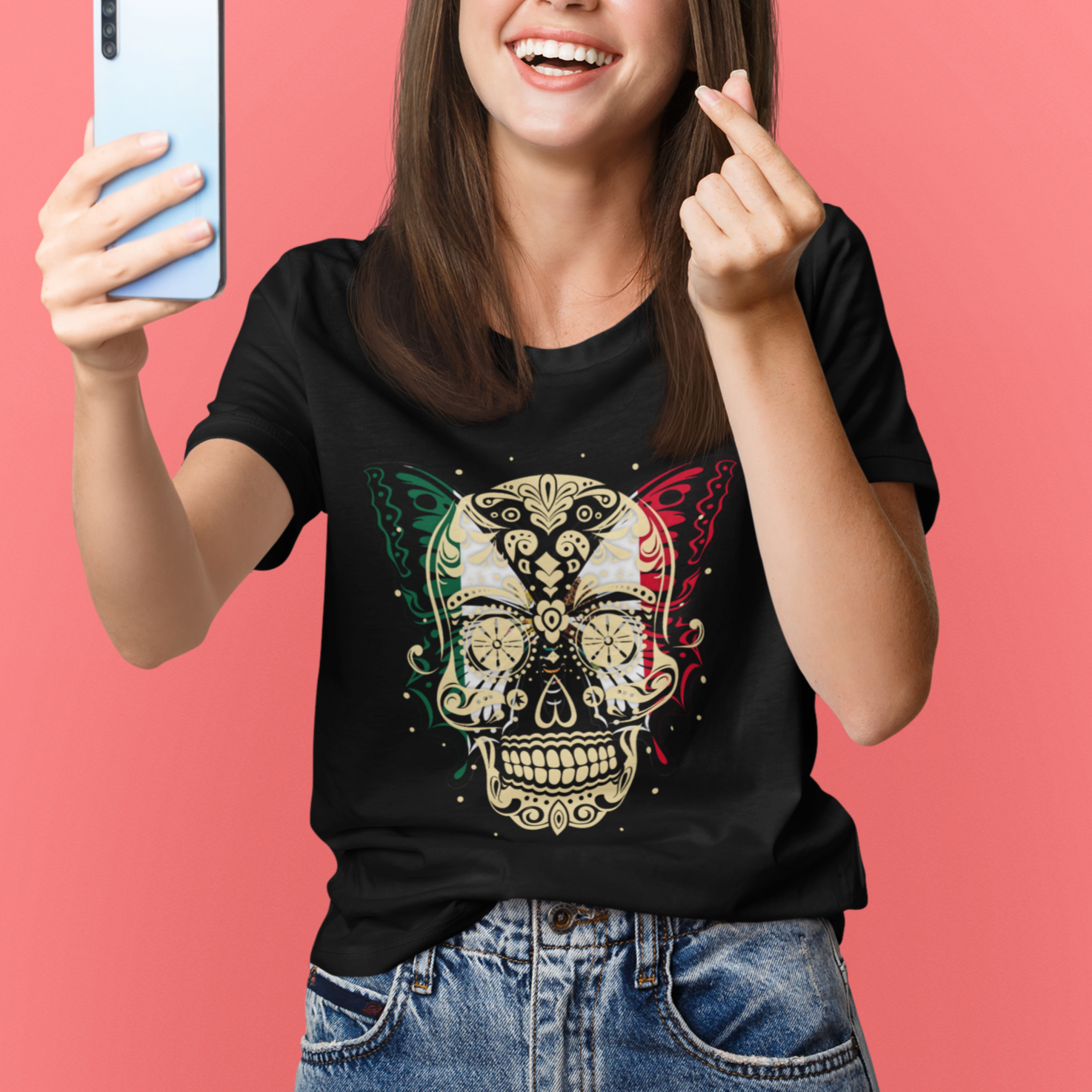 mexico-t-shirt-sugar-skull-butterfly-mexican-flag-viva-mexico