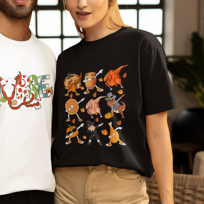 dabbing-turkey-t-rex-pilgrim-pumpkin-pie-funny-thanksgiving-t-shirt