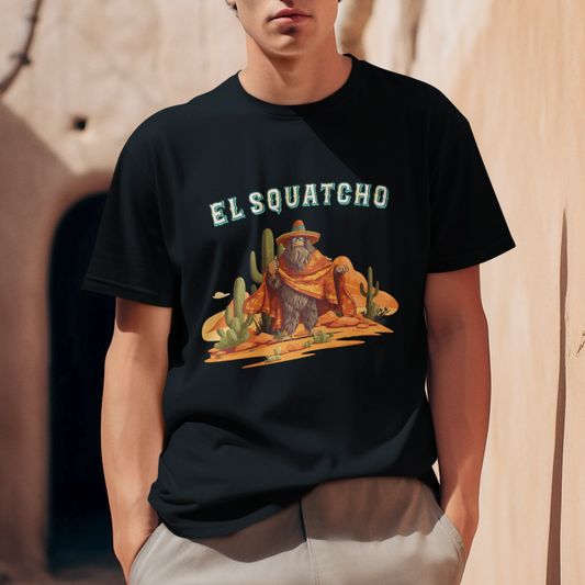 western-bigfoot-t-shirt-funny-el-squatcho-poncho-mexican