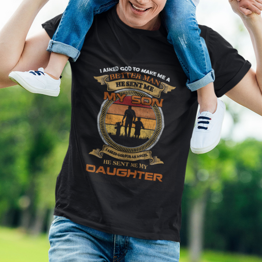 fathers-day-t-shirt-i-asked-god-he-sent-me-my-son-my-daughter-family-matching-father-and-son-daughter-fathers-day-gifts-for-dad
