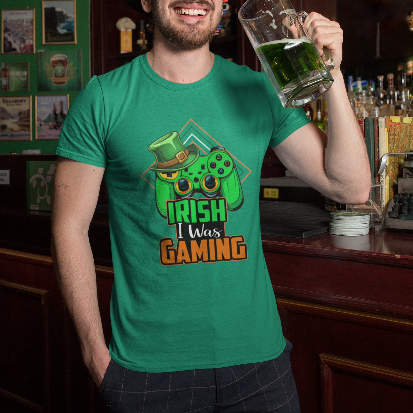 st-patricks-day-t-shirt-irish-i-was-gaming-funny-lucky-shamrocks-gamer