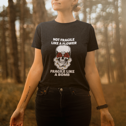 not-fragile-like-a-flower-fragile-like-a-bomb-floral-skull-t-shirt-ts02