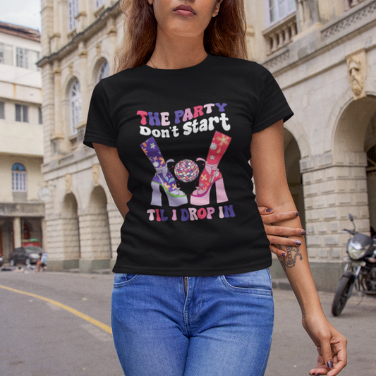 the-party-dont-start-till-i-drop-in-boujee-disco-ball-retro-groovy-t-shirt-1