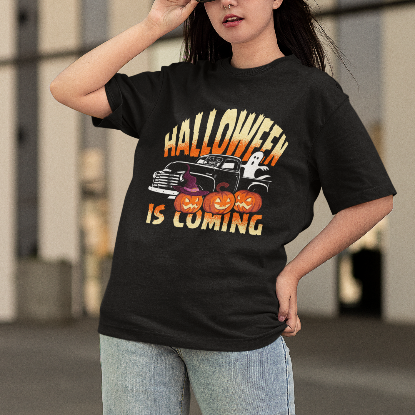 halloween-season-t-shirt-spooky-season-is-coming-scary-pumpkin-car