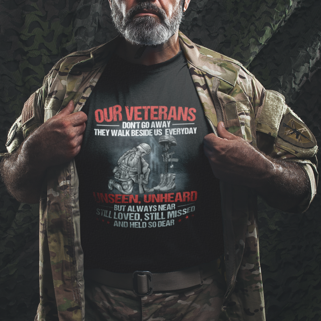 our-veterans-dont-go-away-they-walk-beside-us-everyday-unseen-unheard-t-shirt