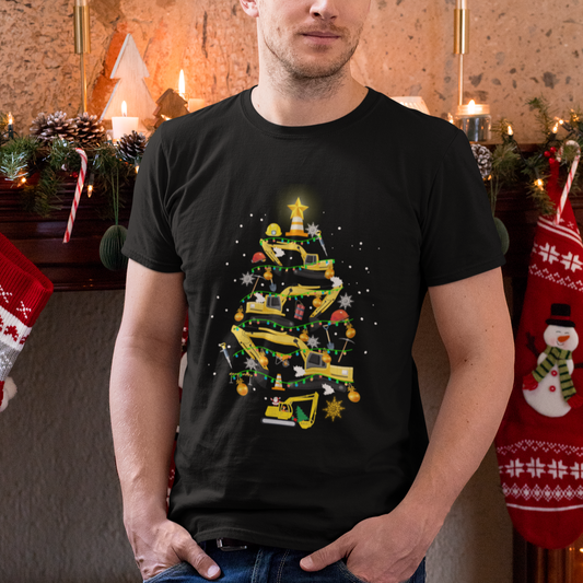 santa-reindeer-riding-monster-truck-christmas-tree-t-shirt