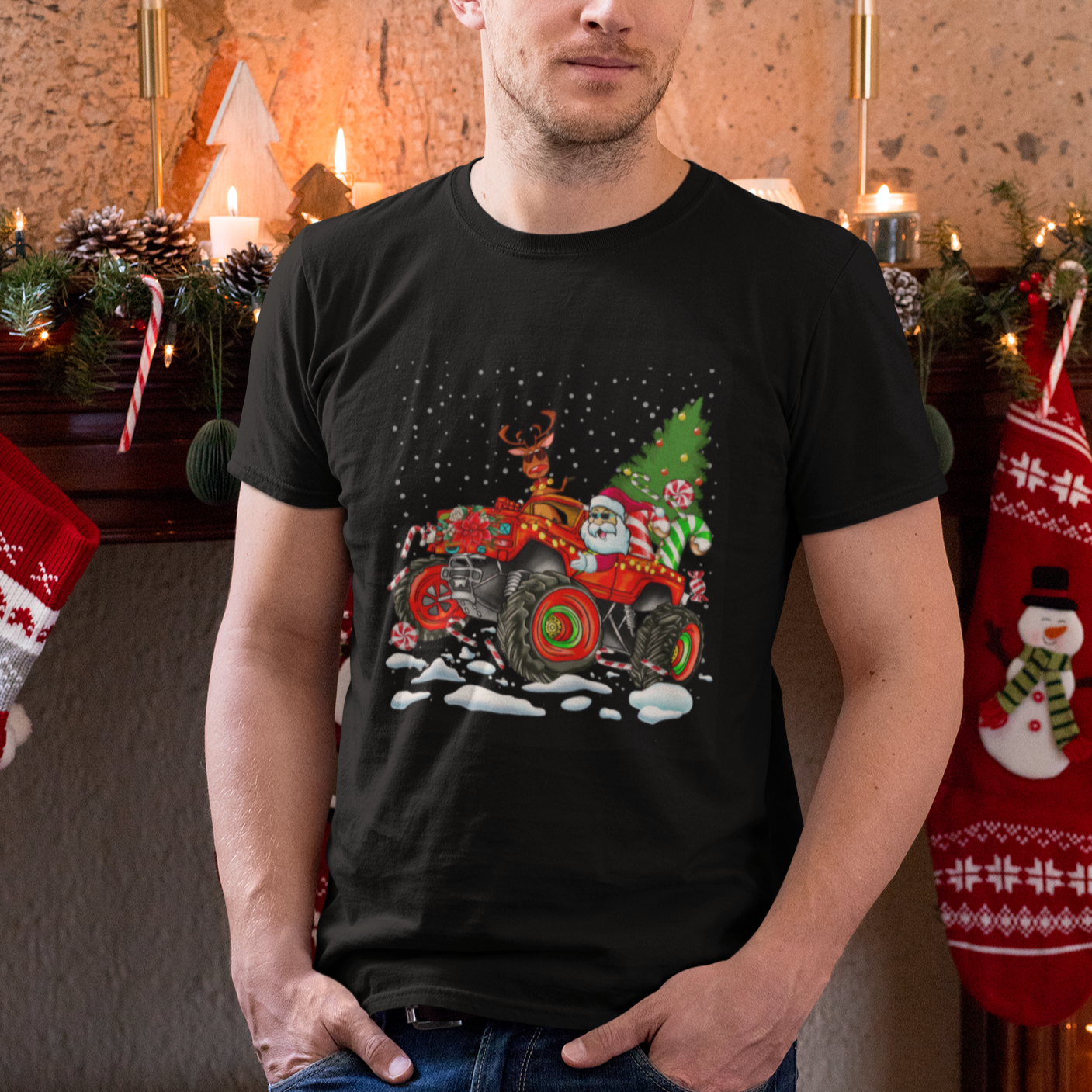 construction-excavator-christmas-tree-light-t-shirt