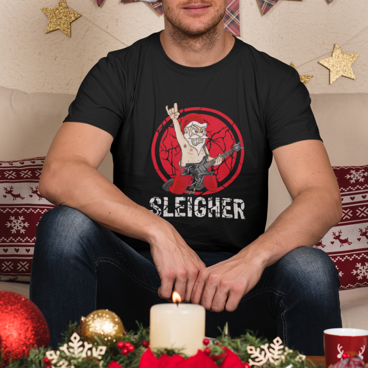 christmas-t-shirt-sleigher-santa-heavy-mental-music