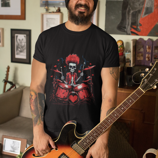 valentines-day-t-shirt-cool-skeleton-drummer-rock-lover