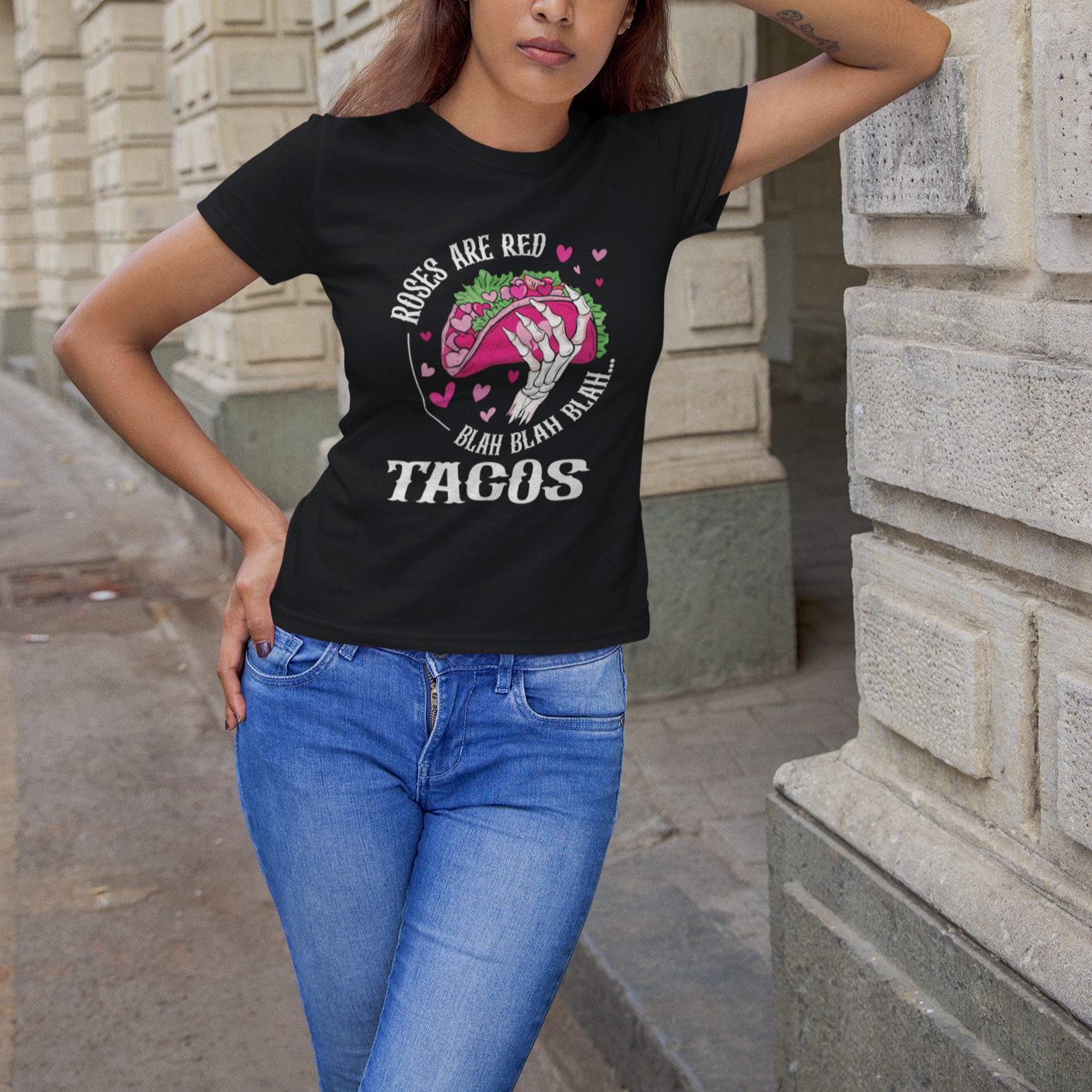 valentines-day-t-shirt-roses-are-red-blah-skeleton-tacos-funny-food-lover