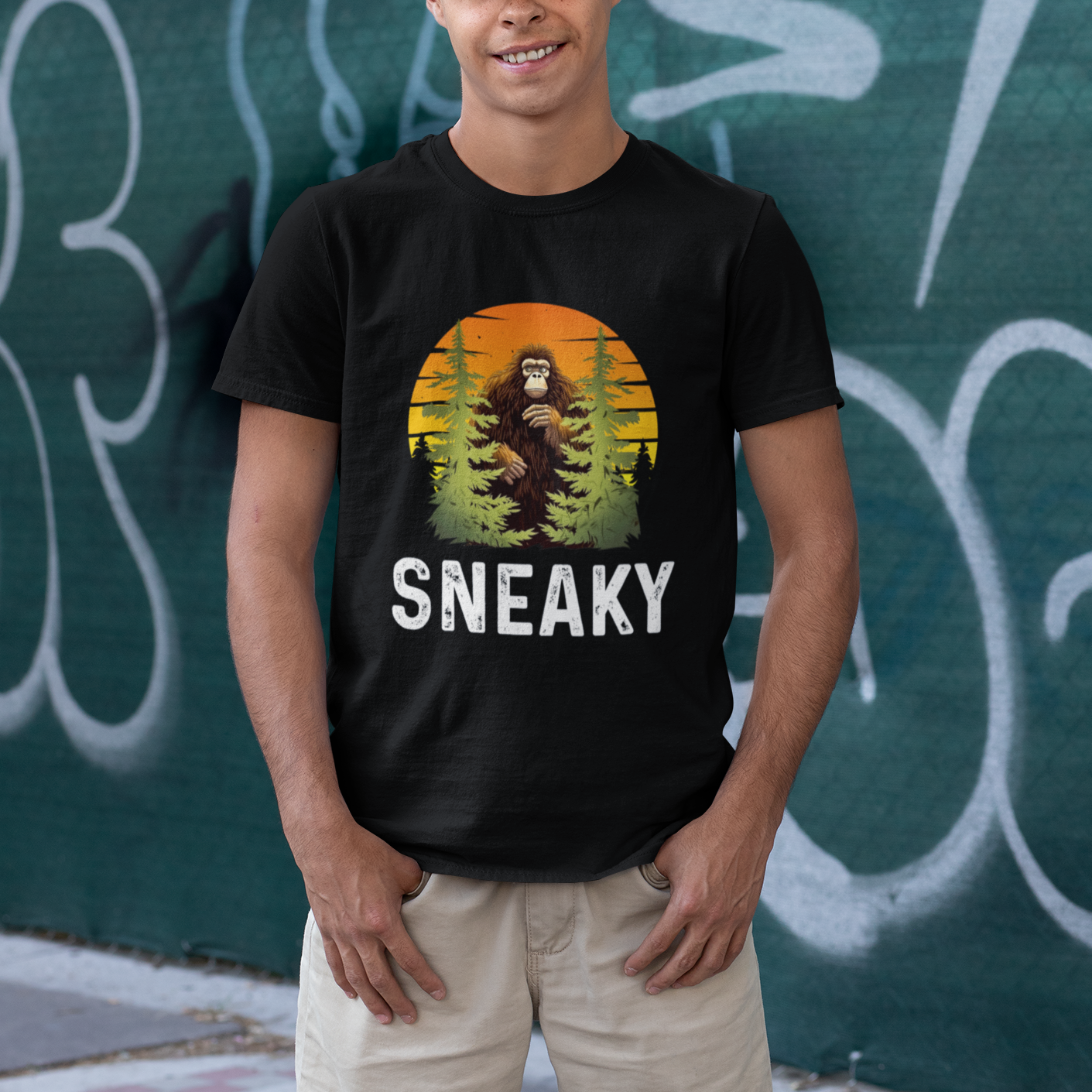 bigfoot-sneaky-t-shirt-funny-sasquatch-hiding-retro-forest