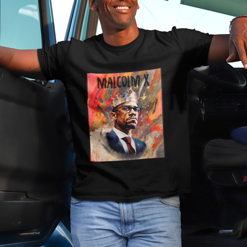 malcolm-x-t-shirt-king-hip-hop-aesthetic-art-black-history-month