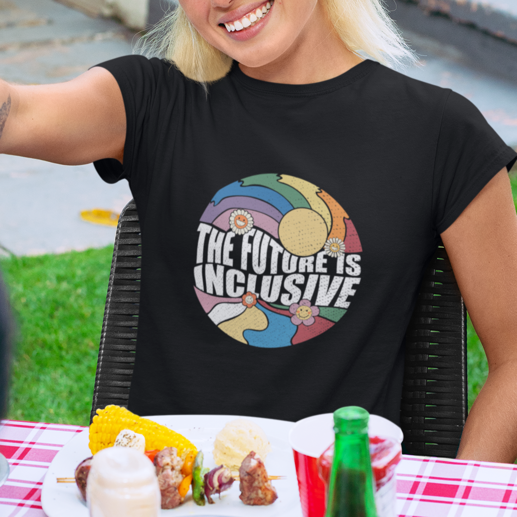 the-future-is-inclusive-lgbt-gay-pride-month-retro-groovy-t-shirt
