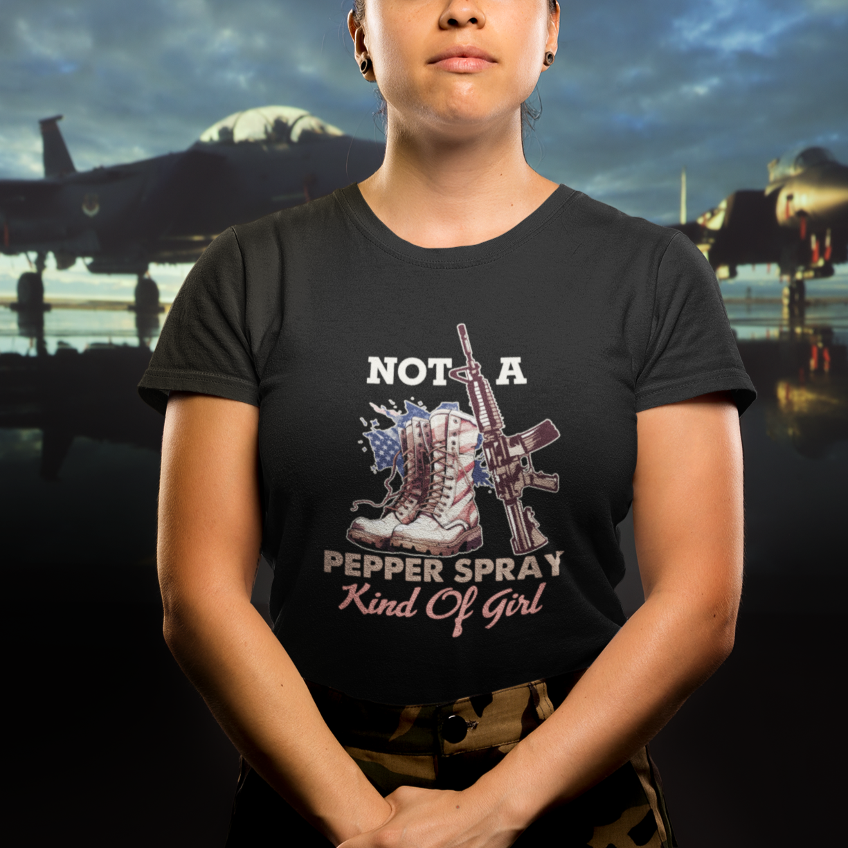 female-veteran-t-shirt-not-a-pepper-spray-kind-of-girl-american-flag-combat-boots