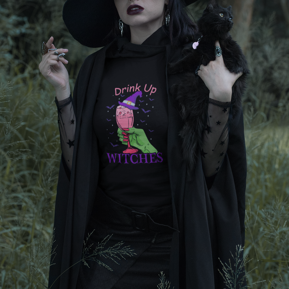 drinking-witch-t-shirt-drink-up-witches-wine-lover