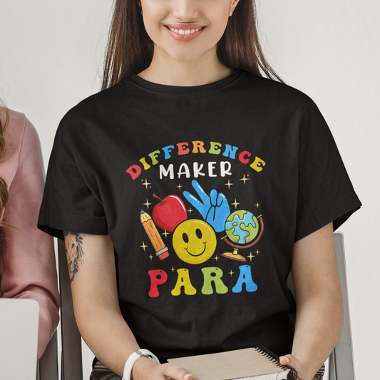teacher-t-shirt-difference-maker-para-teacher-paraprofessional-paraeducator-t-shirt-back-to-school-shirt-gift-for-teacher-teaching