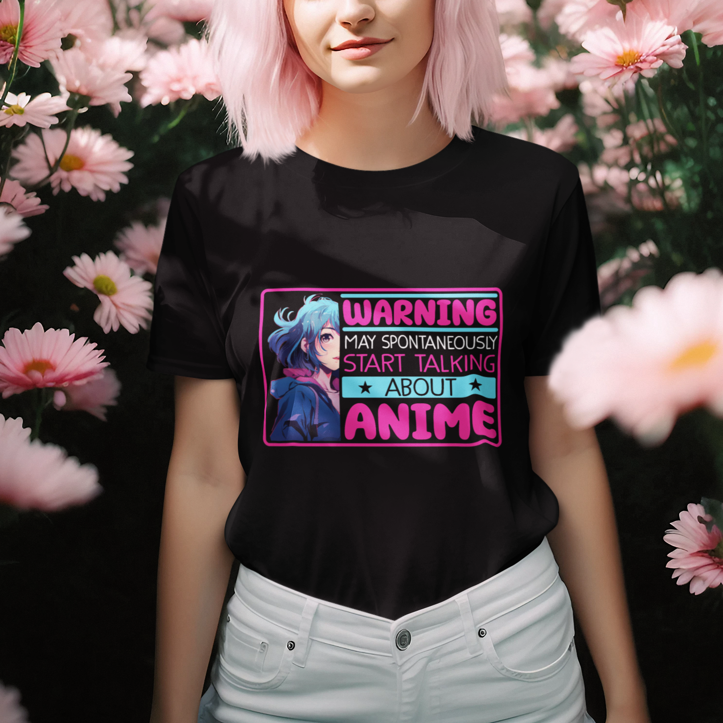 warning-may-spontaneously-start-talking-about-anime-t-shirt