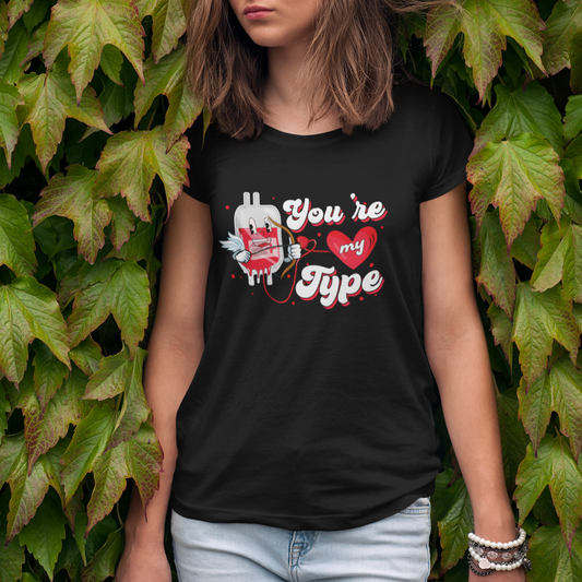 valentines-day-t-shirt-youre-my-type-medical-pun-blood-nurse