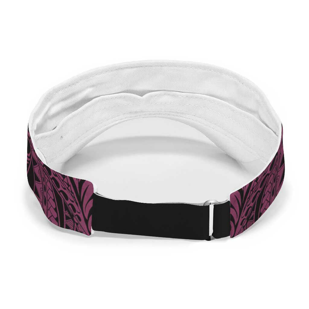 Think Pink Breast Cancer Support Sun Visor Cap Butterfly Aboriginal Mix Polynesian Pattern
