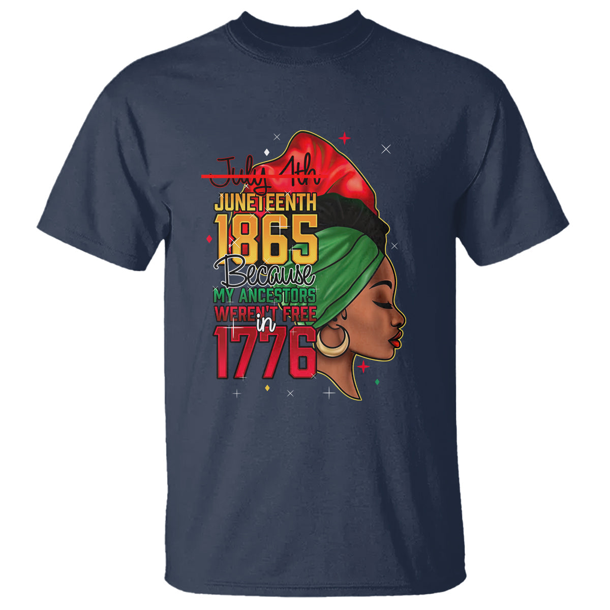 juneteenth-4th-of-july-t-shirt-for-women-black-pride-because-my-ancestors-werent-free-in-1776