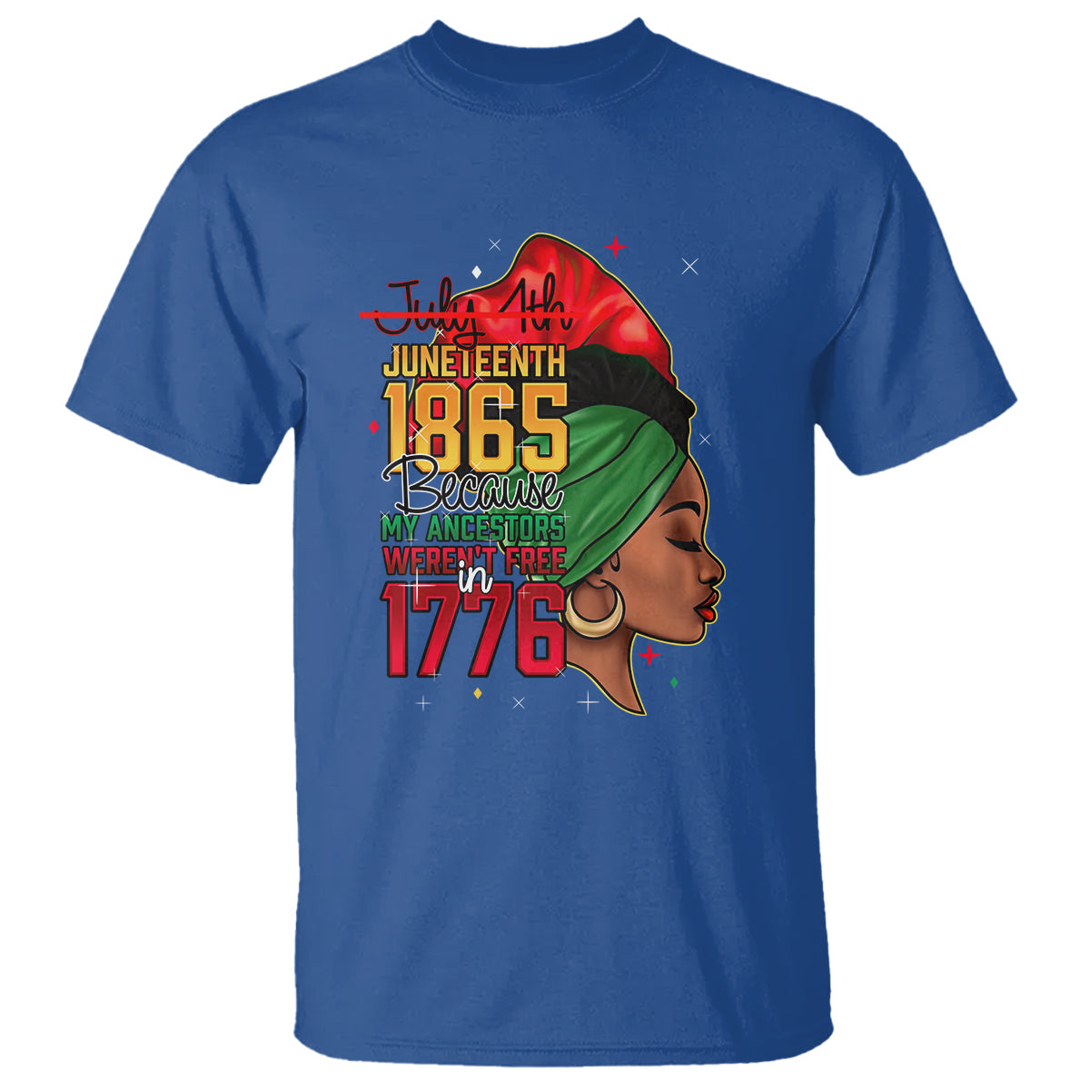 juneteenth-4th-of-july-t-shirt-for-women-black-pride-because-my-ancestors-werent-free-in-1776