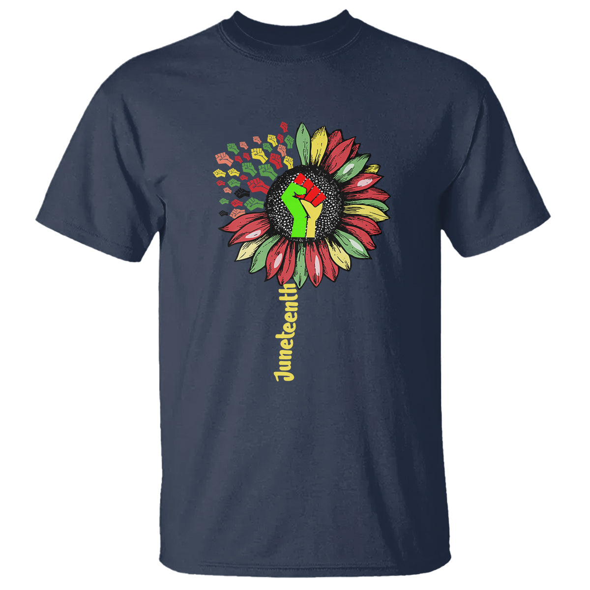 juneteenth-t-shirt-sunflower-with-fist-black-history-african-american