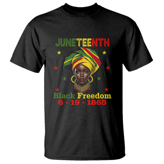 bhm-t-shirt-for-african-women-juneteenth-1865-celebrating