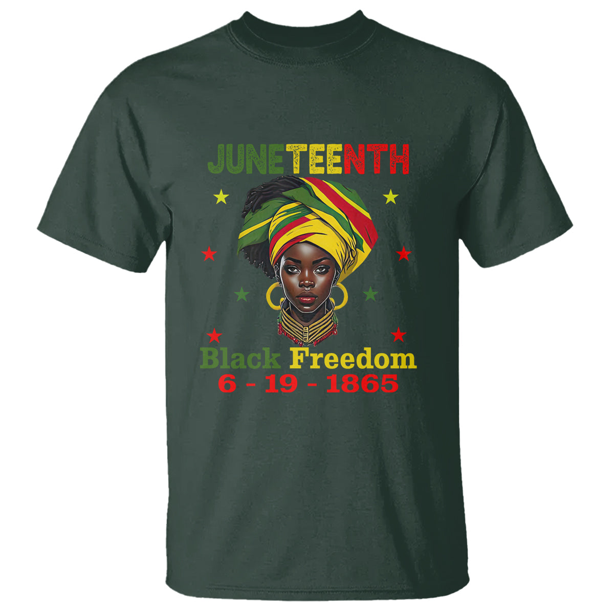bhm-t-shirt-for-african-women-juneteenth-1865-celebrating