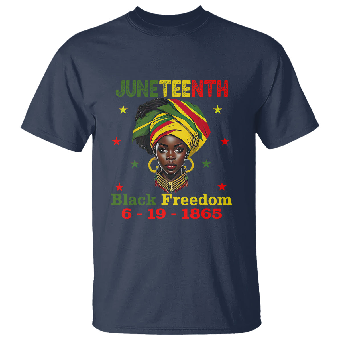 bhm-t-shirt-for-african-women-juneteenth-1865-celebrating