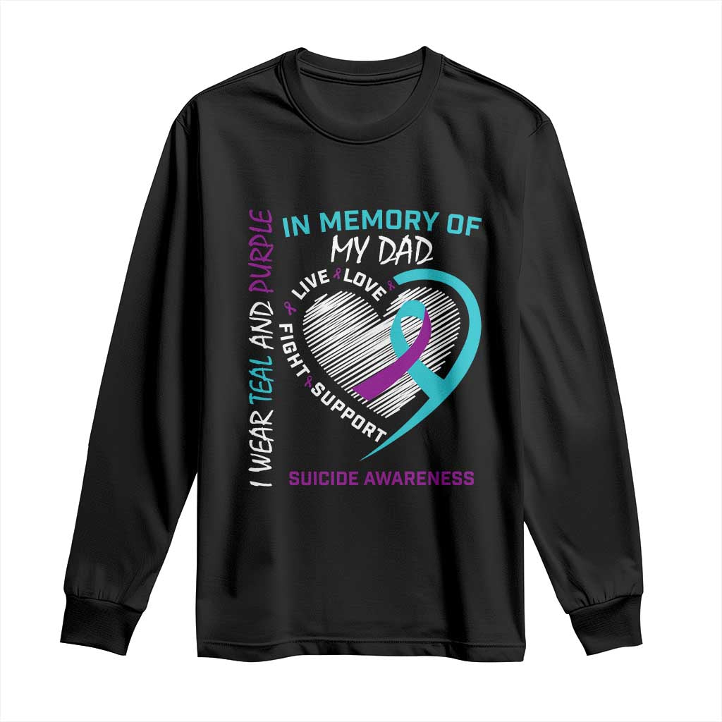 In Memory of My Son Long Sleeve Shirt Suicide Support & Prevention - Loss of Child Tribute