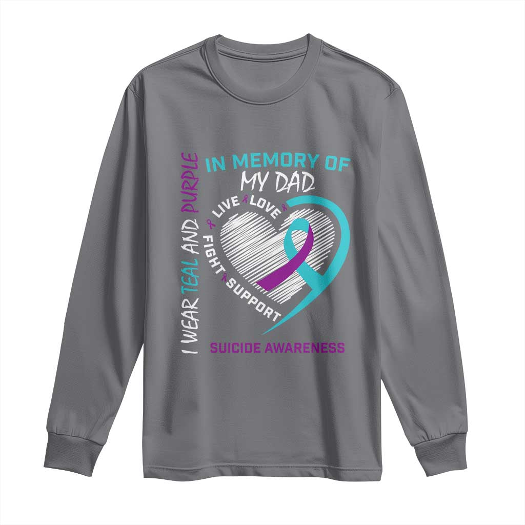 In Memory of My Son Long Sleeve Shirt Suicide Support & Prevention - Loss of Child Tribute