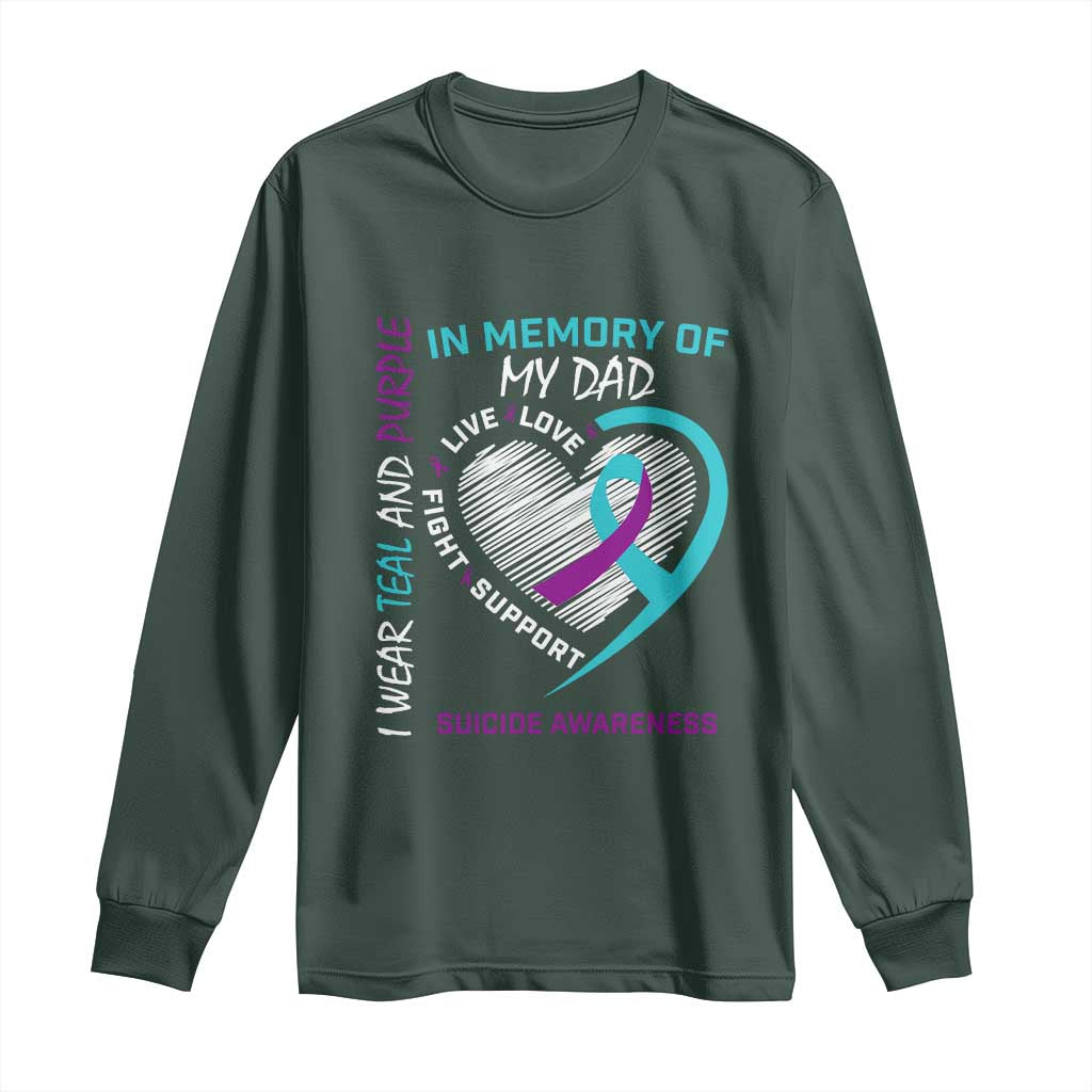 In Memory of My Son Long Sleeve Shirt Suicide Support & Prevention - Loss of Child Tribute