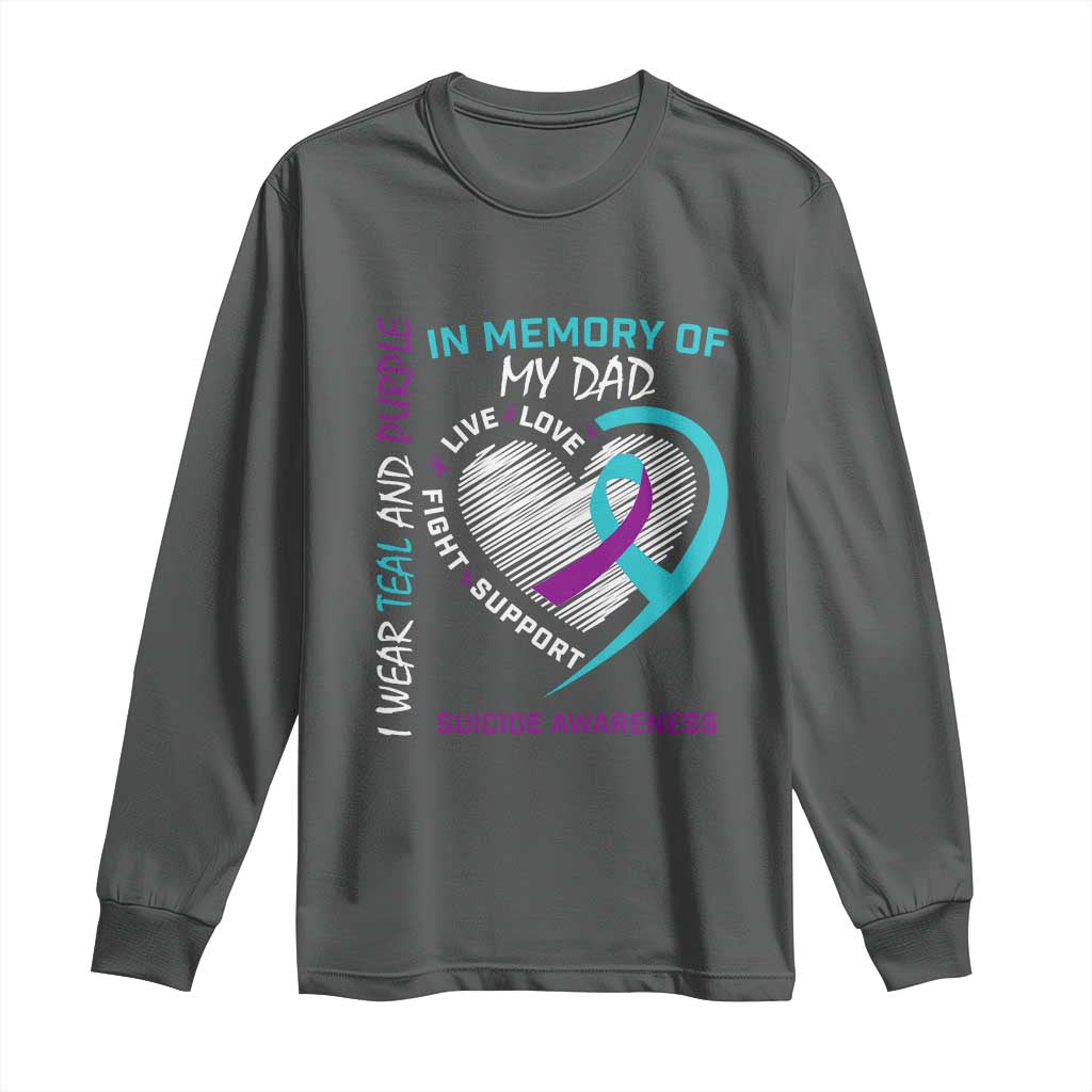 In Memory of My Son Long Sleeve Shirt Suicide Support & Prevention - Loss of Child Tribute