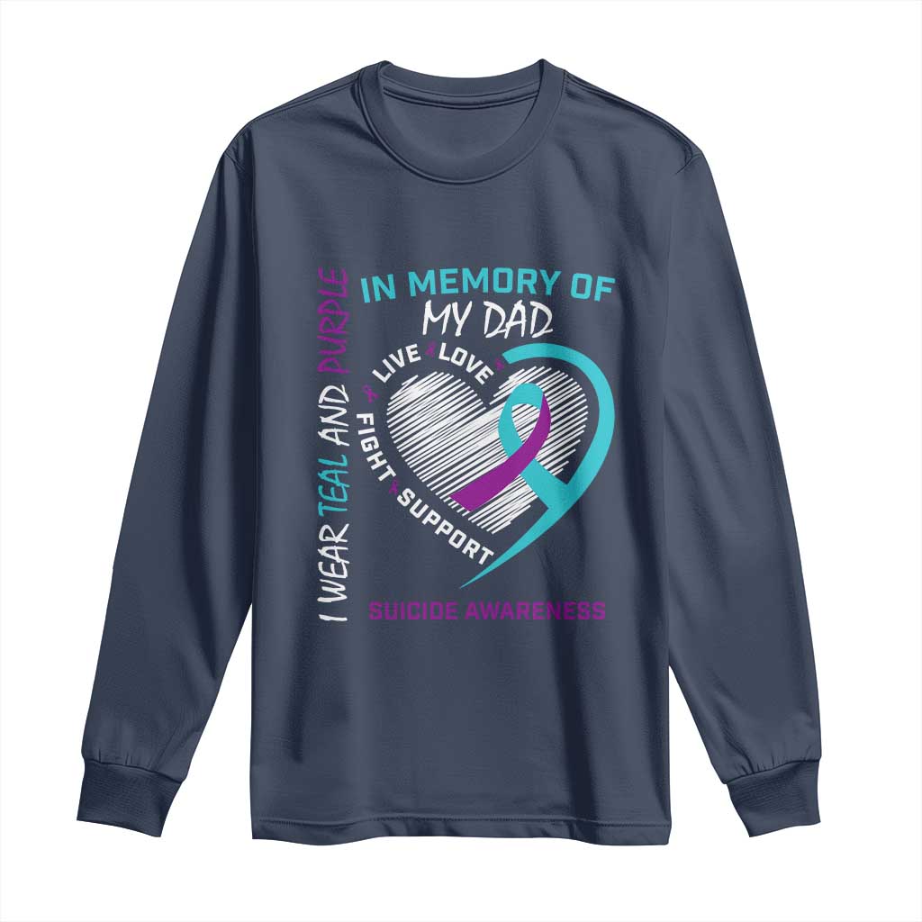 In Memory of My Son Long Sleeve Shirt Suicide Support & Prevention - Loss of Child Tribute