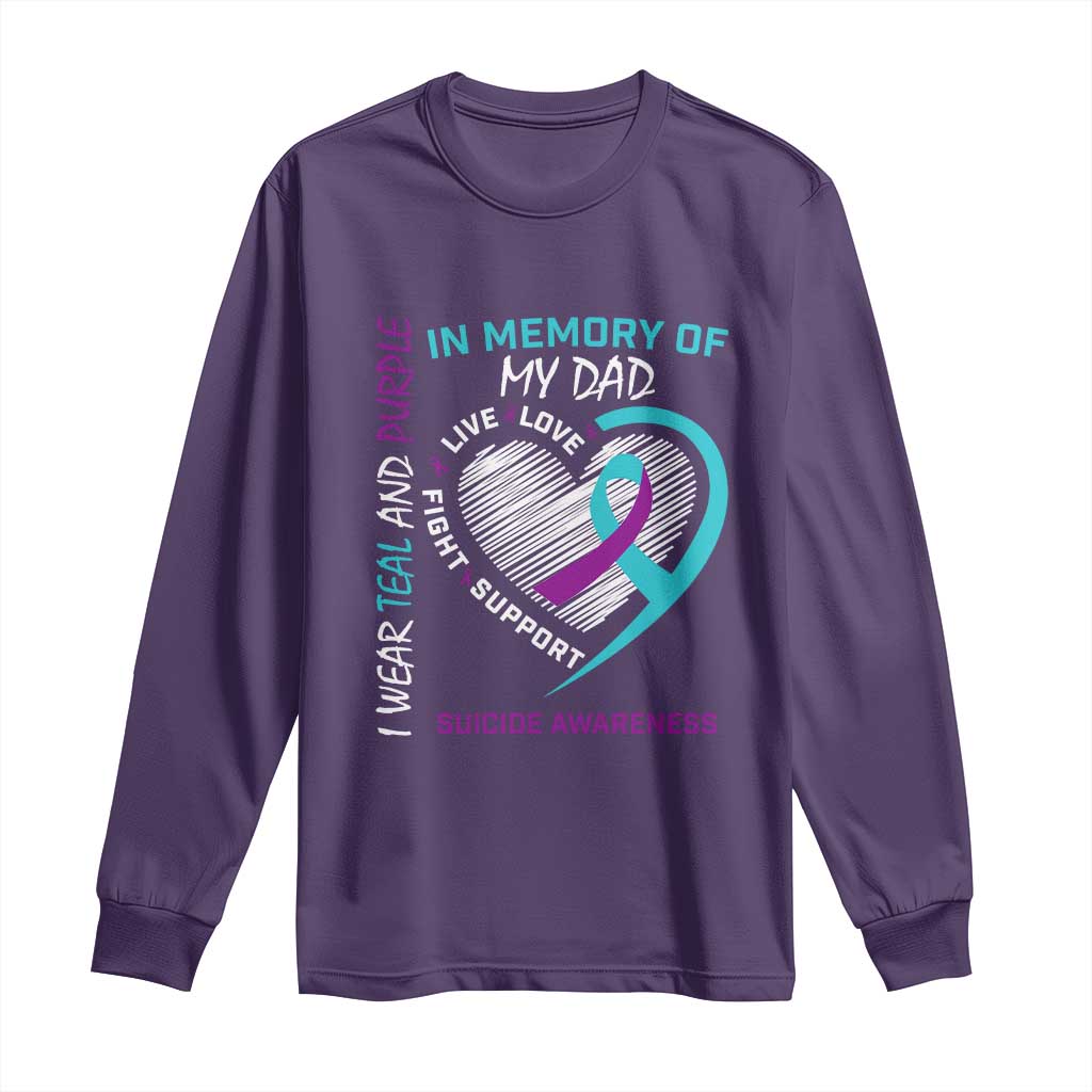 In Memory of My Son Long Sleeve Shirt Suicide Support & Prevention - Loss of Child Tribute