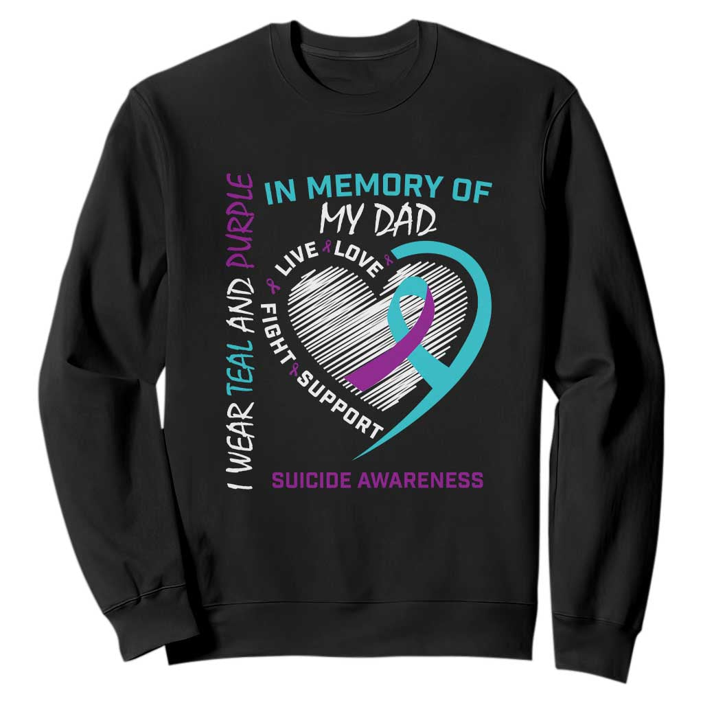 In Memory of My Son Sweatshirt Suicide Support & Prevention - Loss of Child Tribute