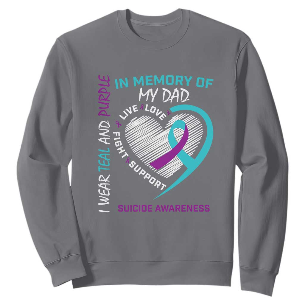 In Memory of My Son Sweatshirt Suicide Support & Prevention - Loss of Child Tribute