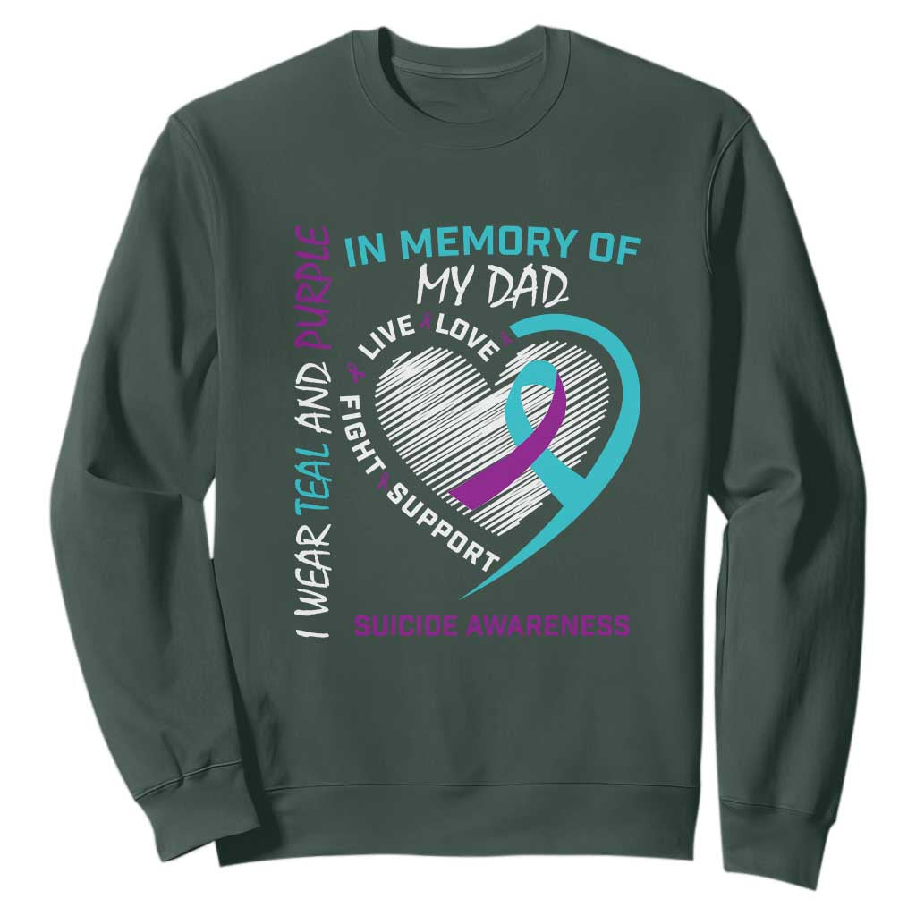 In Memory of My Son Sweatshirt Suicide Support & Prevention - Loss of Child Tribute